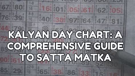 satta matka kalyan day panel chart|kalyan matka chart excel.